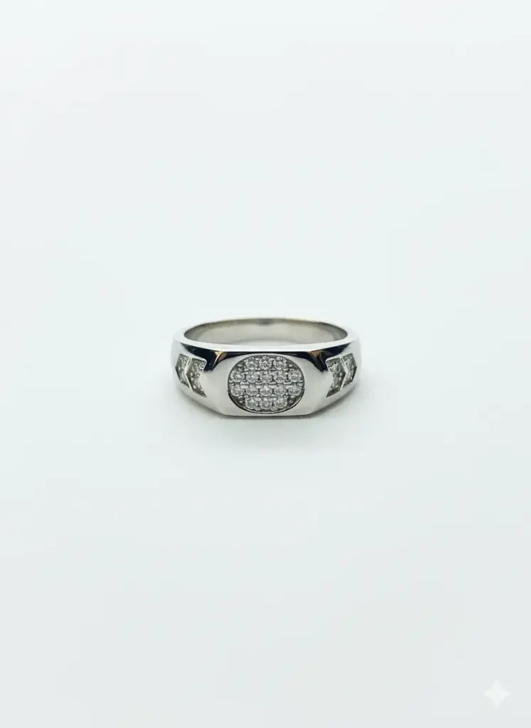 Silver Bold Fate Ring For Him Made With Pure 925 Silver