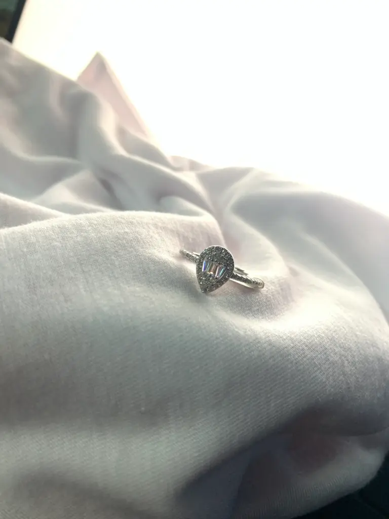 Silver Solitaire Stackable Ring Made With Pure 925 Silver